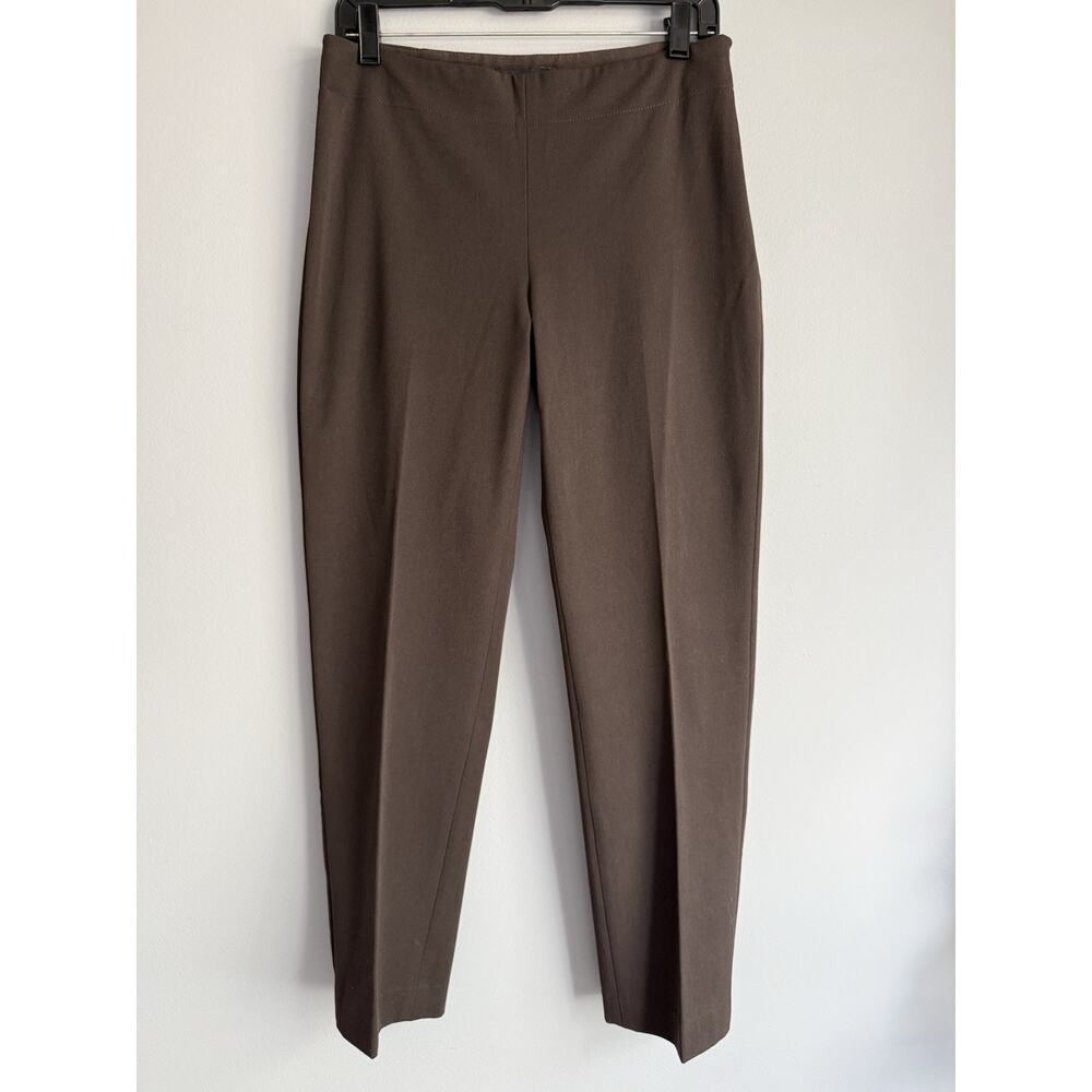 Talbots Heritage Petite Brown Straight Leg Dress Pants Womens 6P Office Career